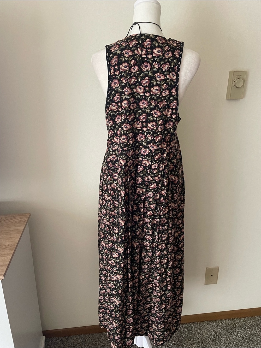 Compagnie Internationale Express Vintage 90s Daisy Button Floral Midi Maxi Dress - Picture 4 of 4